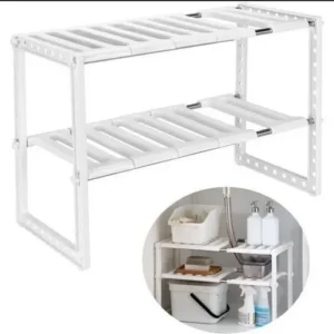 Cadre de rangement ajustable pour cuisine et organisation d'espace piscine