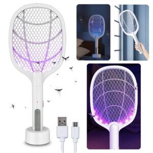 Raquette Anti Moustique électrique -Raquette Lumineuse Rechargeable pour l'extérieur et l'intérieur مضرب كهربائي طارد للبعوض