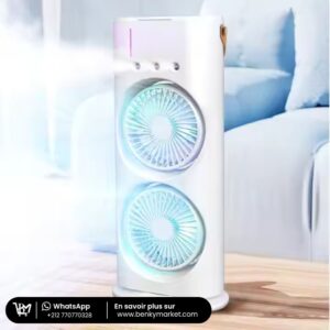 Climatiseur portable 3/1, refroidisseur d'air, veilleuse LED, humidificateur